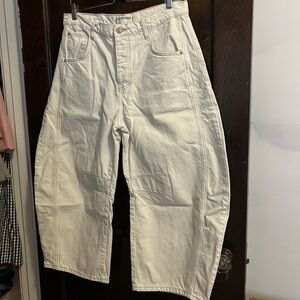 Free People barrel leg jeans